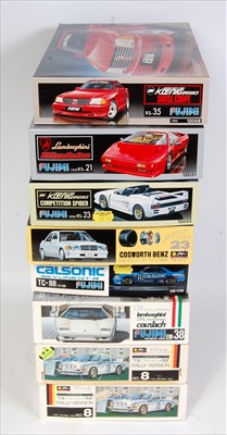 Lot 1564 - Eight various boxed as issued Fujimi 1/24...