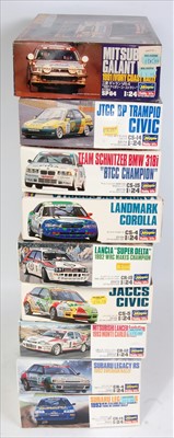 Lot 1567 - Nine various boxed as issued Hasegawa 1/24...