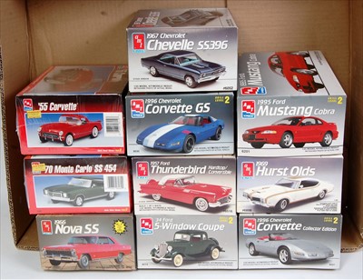 Lot 1569 - Ten various boxed as issued AMT/ERTL 1/25...