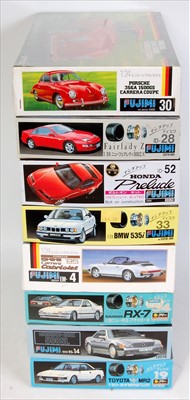 Lot 1572 - Eight various boxed as issued Fujimi 1/24...