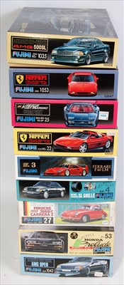 Lot 1578 - Nine various boxed as issued Fujumi 1/24 scale...