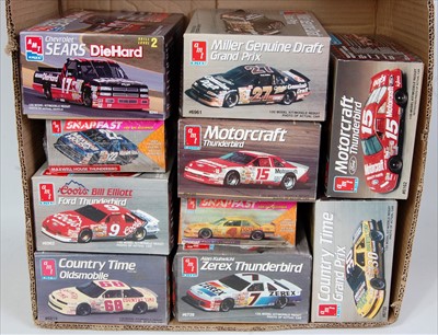 Lot 1584 - Ten various boxed AMT/ERTL 1/25 scale Nascar...