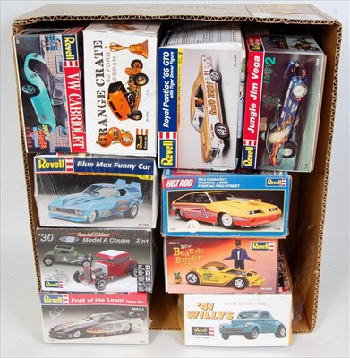 Lot 1600 - Ten various boxed Revell 1/25 scale Plastic...