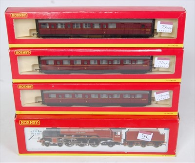 Lot 734 - A Hornby R2444 BR maroon "City of Carlisle"...