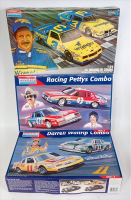 Lot 1464 - A Monogram 1/24 scale Combo car kit group to...