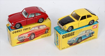 Lot 1639 - A Corgi Toys boxed saloon diecast group, both...