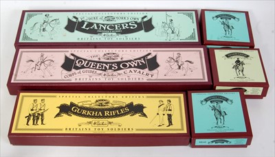 Lot 1214 - Six various boxed Britains modern release...