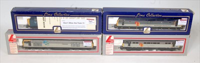 Lot 763 - 4 Lima diesel locomotives BR blue class 37308...