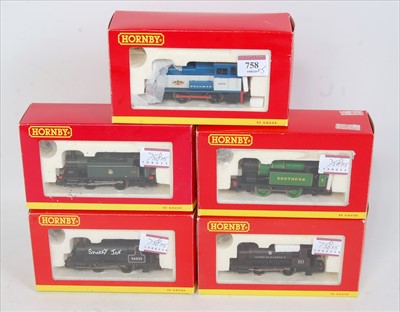 Lot 758 - 5 various Hornby 0-4-0 locomotives R782, R2597...