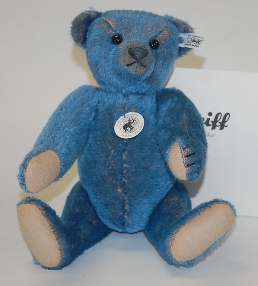 steiff blue bear