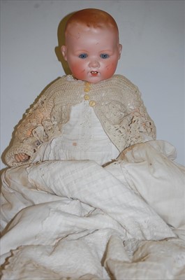 Lot 2081 - An Armand Marseille bisque head doll, having...