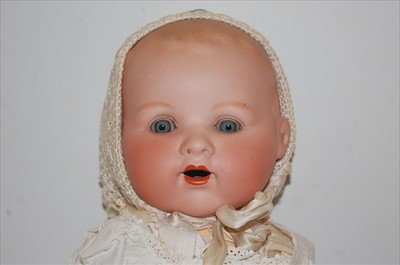 Lot 2084 - An Armand Marseille bisque head doll, having...