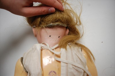 Lot 86 - An Armand Marseille bisque head doll, having...