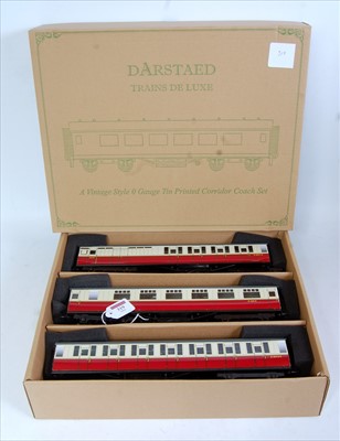 Lot 319 - Darstaed 3 coach BR Gresley set C maroon and...