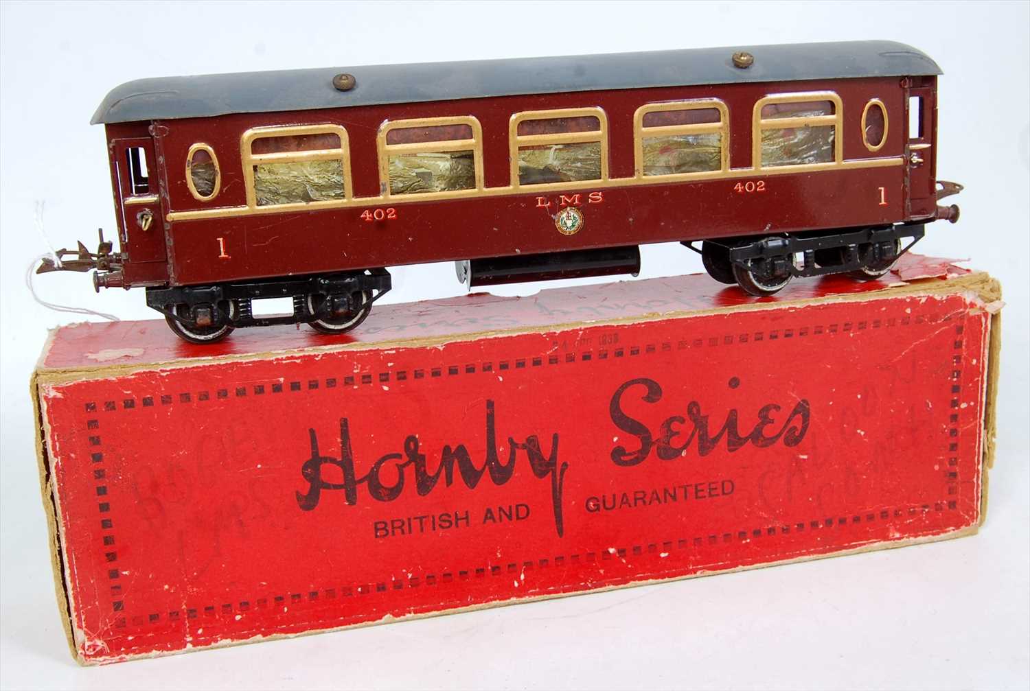 Lot 489 - 1930-41 Hornby saloon coach LMS, all door...