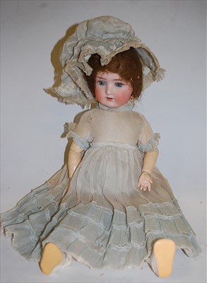 Lot 2113 - An Armand Marseille bisque head doll, having...