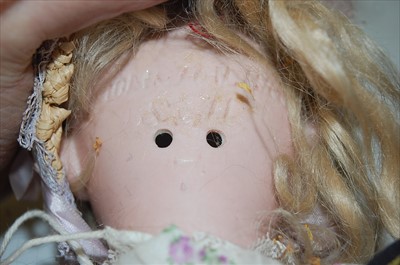 Lot 2116 - A Simon & Halbig bisque head doll, having...