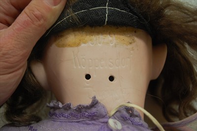 Lot 2132 - A Heubach Köppelsdorf bisque head doll, having...