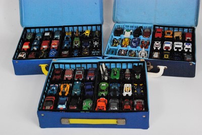 Lot 2338 - Three Matchbox 1/75 series carry cases...