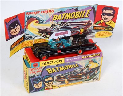 Lot 1650 - A Corgi Toys No. 267 Rocket Firing Batmobile,...