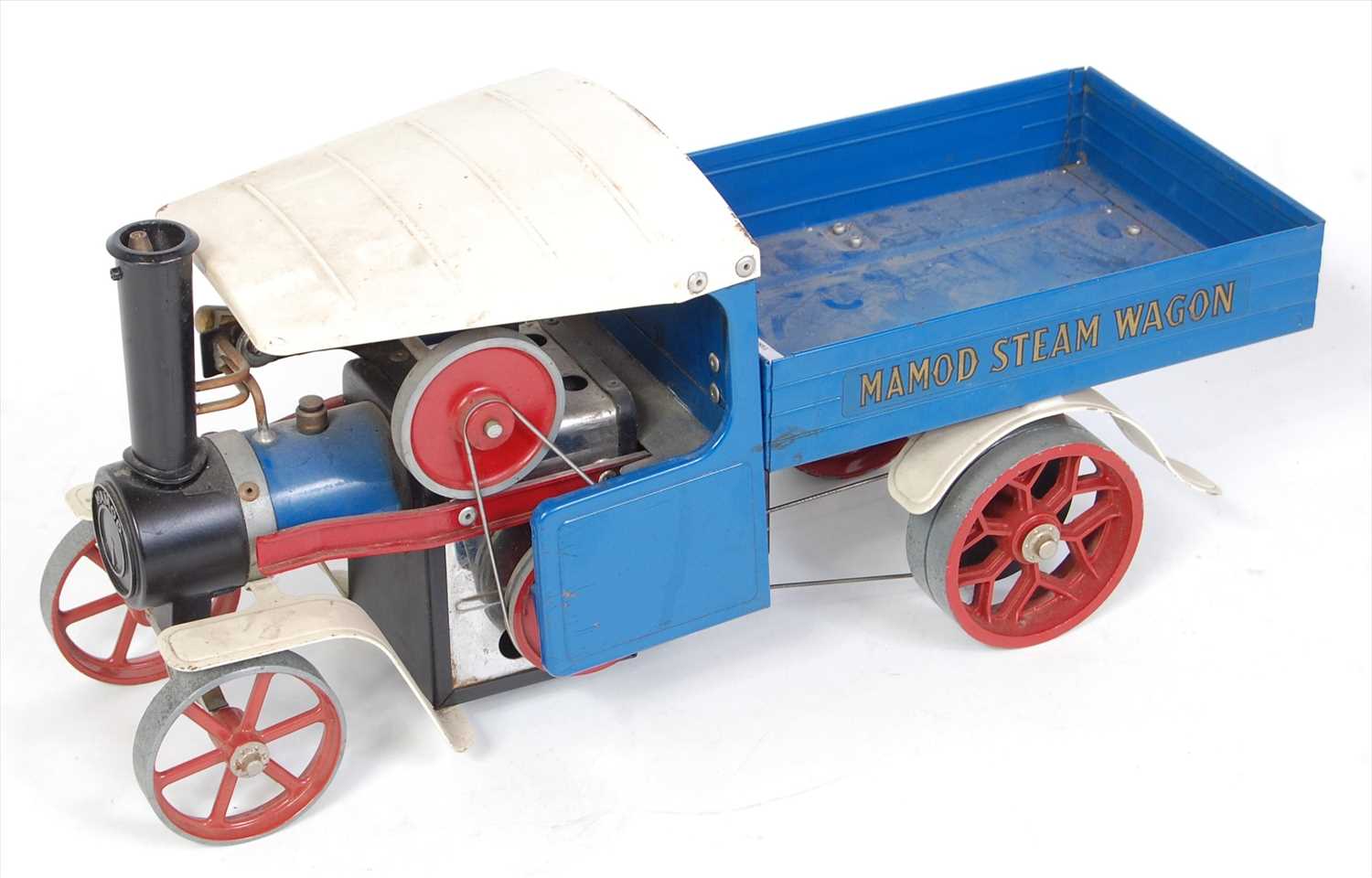 Lot 24 - A Mamod SW1 steam wagon comprising blue &...