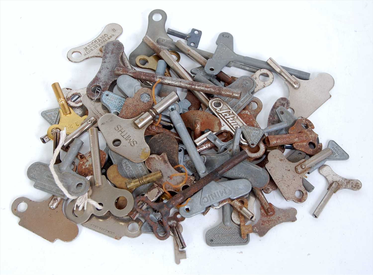 Lot 25 - A tray of mixed toy and model keys to include...