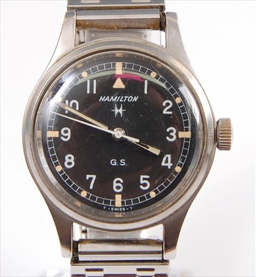 Lot 2074 - A Gents stainless steel Hamilton G.S....