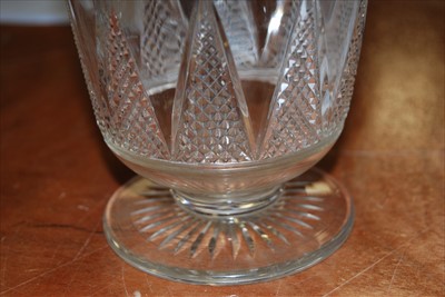 Lot 92 - An Art Nouveau silver and clear cut crystal...