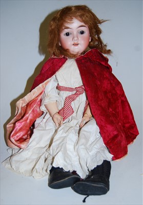Lot 2139 - A Max Handwerck bisque head doll, having...