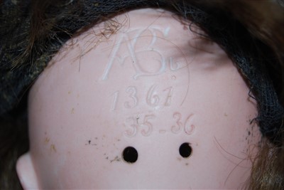 Lot 2149 - An Alt Beck & Gottschalck bisque head doll,...
