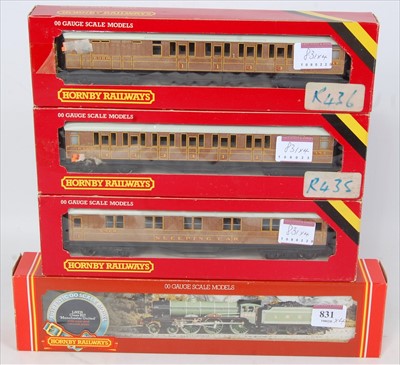 Lot 831 - A Hornby R053 LNER lined green class B17...