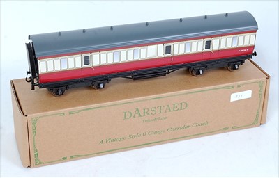 Lot 555 - Darstaed ex LMS full brake coach maroon and...
