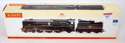 Lot 857 - Hornby R2587 BR lined green rebuilt Bulleid...