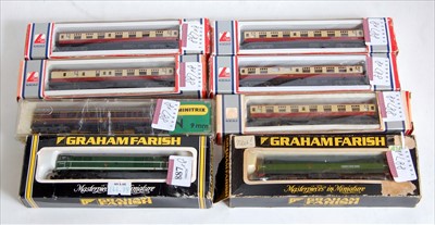 Lot 887 - Mixed N gauge selection Graham Farish BR green...