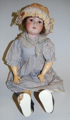 Lot 2159 - An Armand Marseille bisque head doll, having...