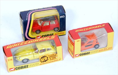 Lot 1662 - A Corgi Toys window boxed diecast group, three...