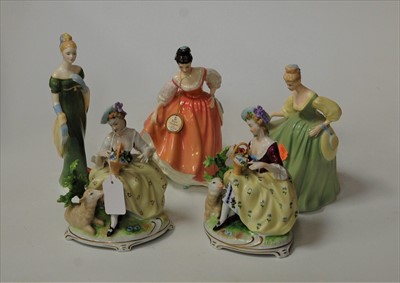 Lot 43 - A Royal Doulton figurine Fair Lady, HN2835;...
