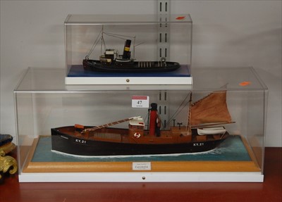 Lot 47 - A scale model of the steam drifter Coriedalis,...