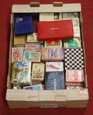 Lot 64 - A large quantity of assorted playing cards and...
