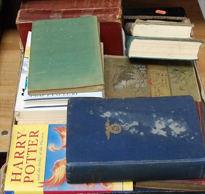 Lot 76 - A box of assorted volumes, to include Harry...