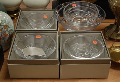 Lot 99 - Three boxed Stuart Crystal bowls, from the...