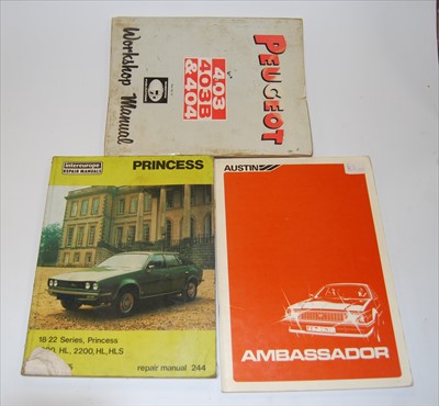 Lot 161 - Two boxes of motoring interest, largely being...