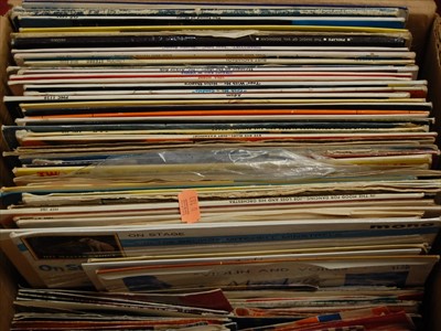 Lot 183 - A box of assorted LPs and 7" singles, to...