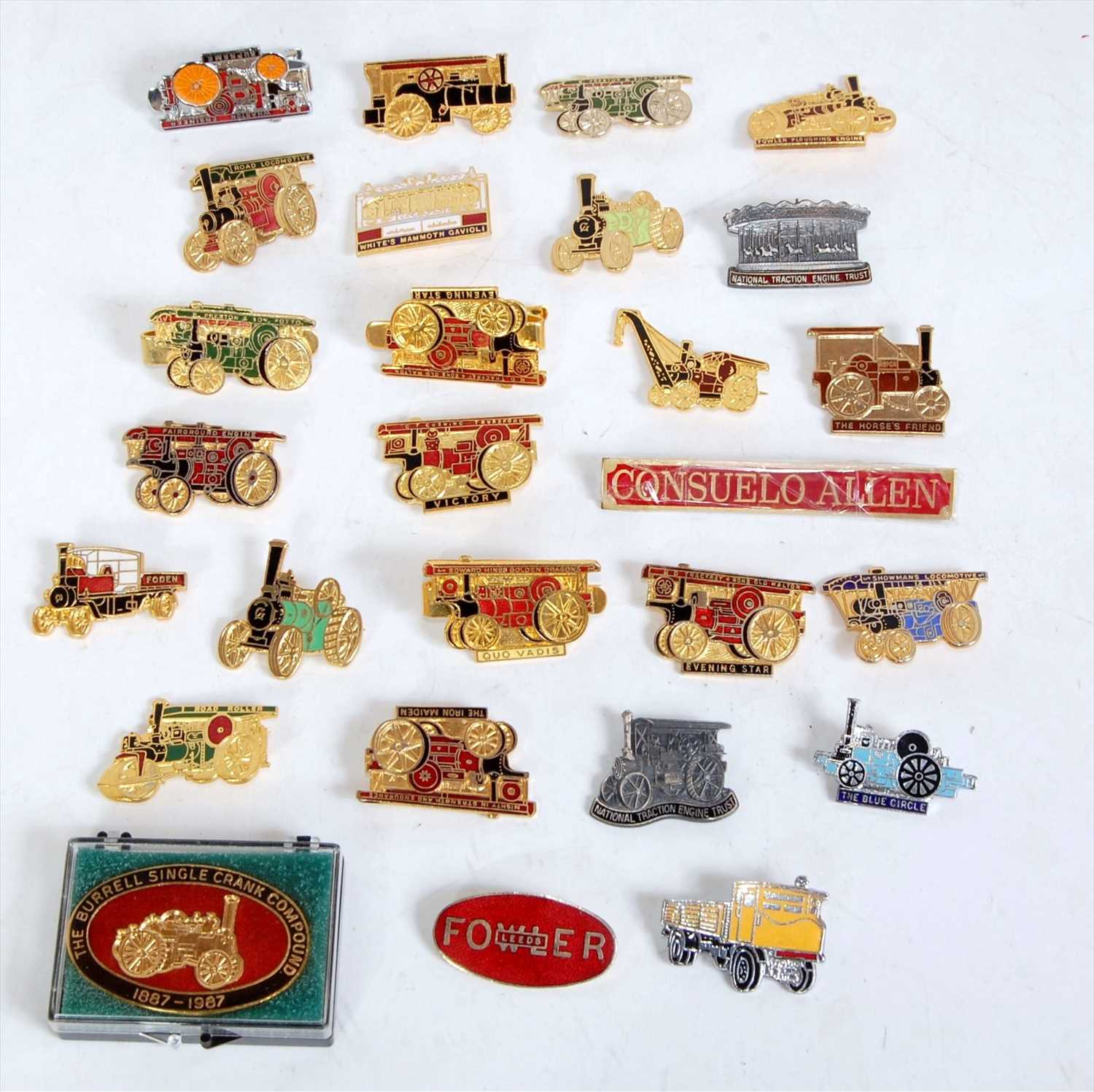 Lot 30 - A collection of various steam related pin...