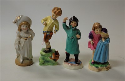 Lot 239 - Three various Worcester porcelain figures...