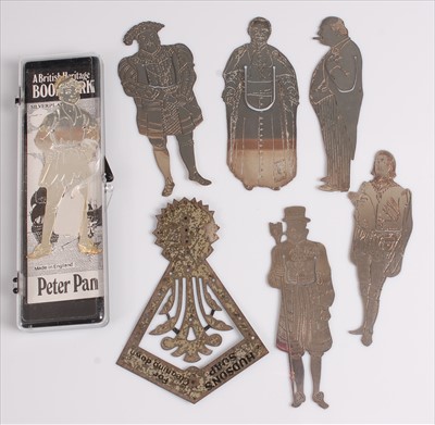 Lot 370 - A collection of silver plated bookmarks of...