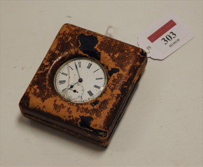 Lot 303 - A late 19th century white metal cased open...