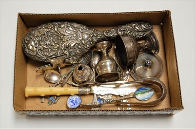 Lot 311 - A small collection of miscellaneous silver and...