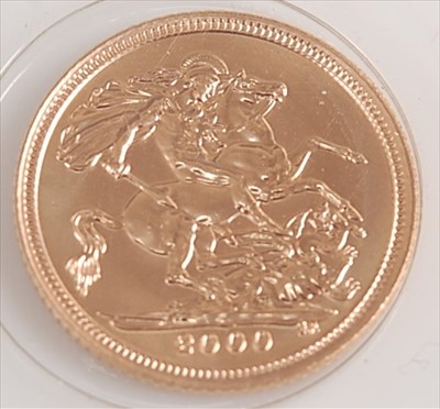 Lot 162 - Great Britain, 2000 gold half sovereign