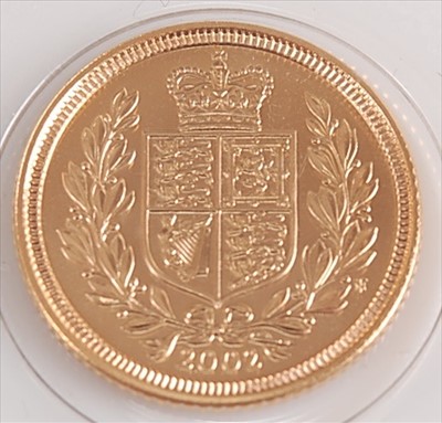 Lot 164 - Great Britain, 2002 gold half sovereign
